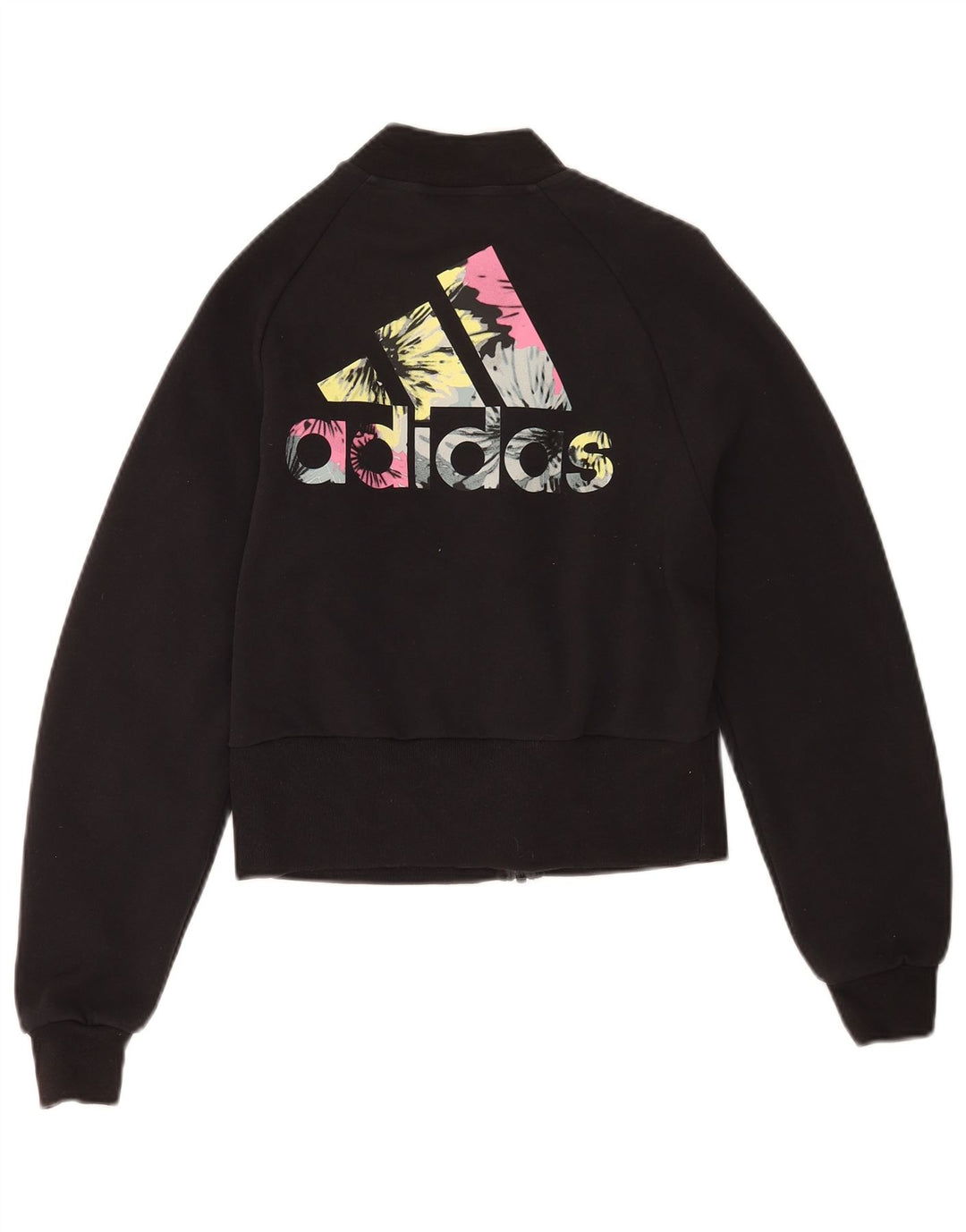 Damska bluza dresowa Adidas Graphic Oversized Top Jacket UK 0/2 2XS Czarna