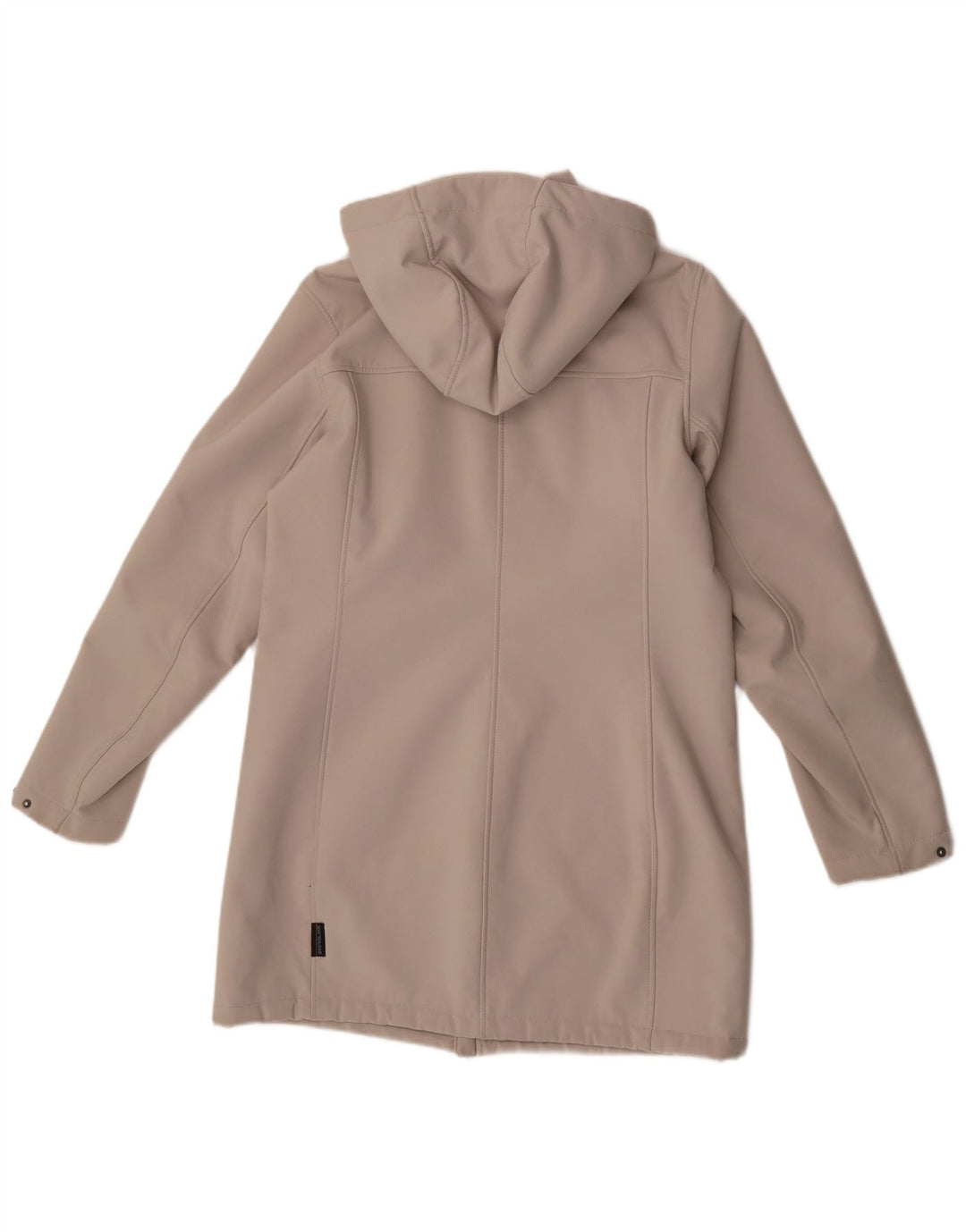 Damski płaszcz wiatrówka z kapturem Jack Wolfskin UK 10/12 średni beż