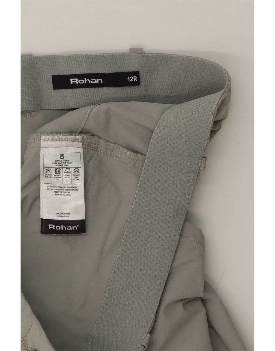 Damskie spodnie cargo Rohan UK 12 Medium W32 L30 Szary poliamid