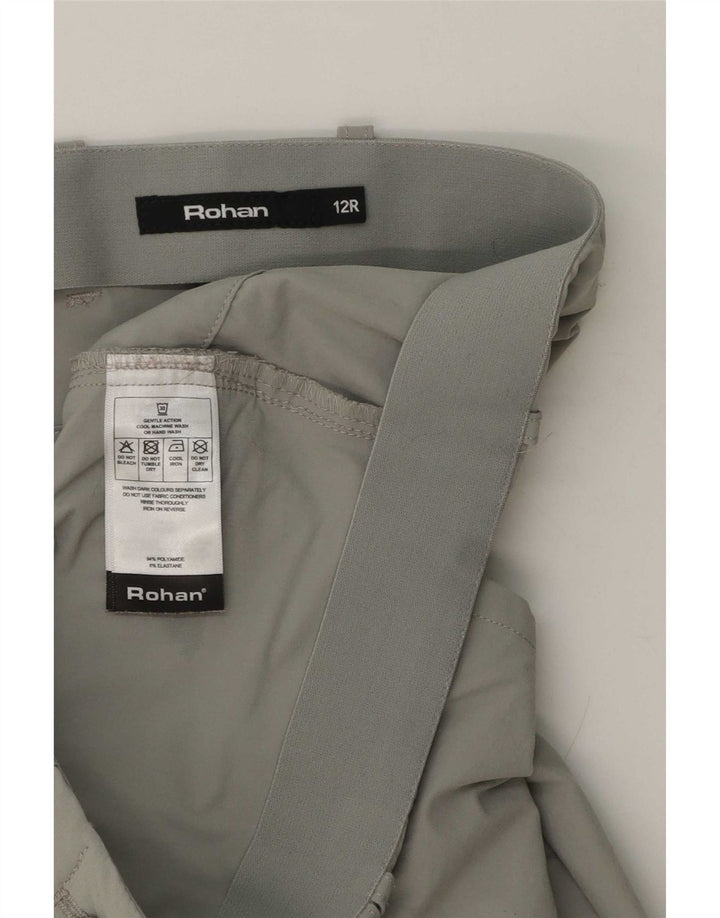 Damskie spodnie cargo Rohan UK 12 Medium W32 L30 Szary poliamid