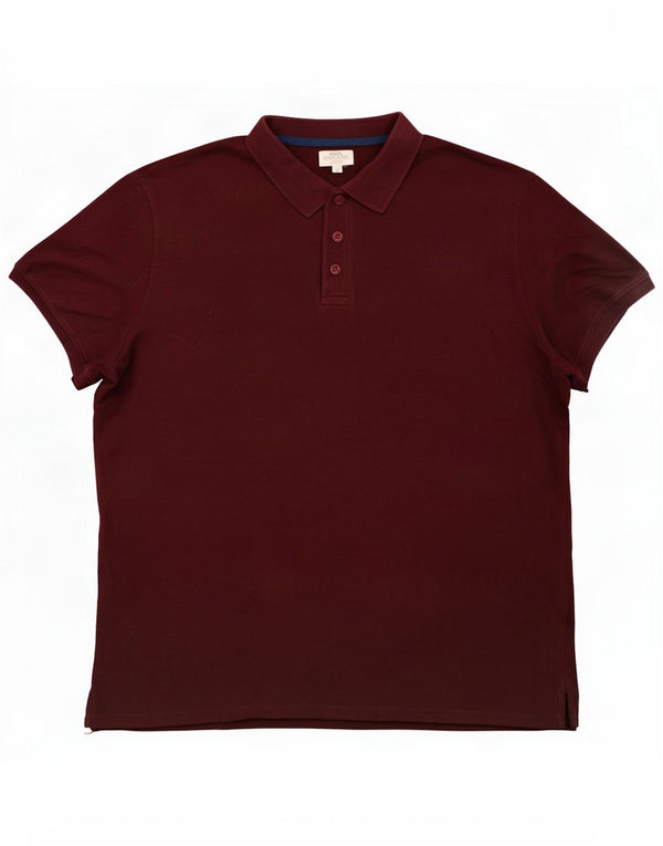 Męska koszulka polo Mountain Warehouse 2XL Burgundowa bawełna