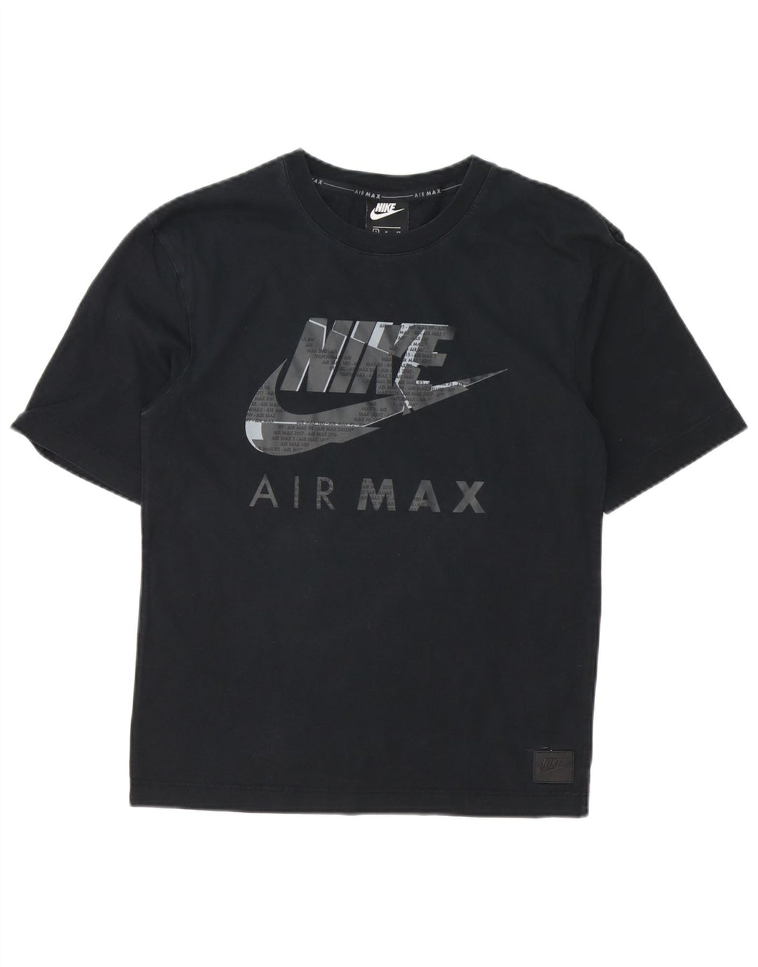 Męski T-shirt z grafiką Nike, mały, czarny, bawełniany