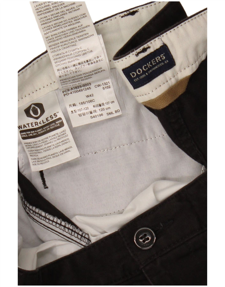 Męskie spodenki cargo DOCKERS W42 2XL, czarne, bawełniane