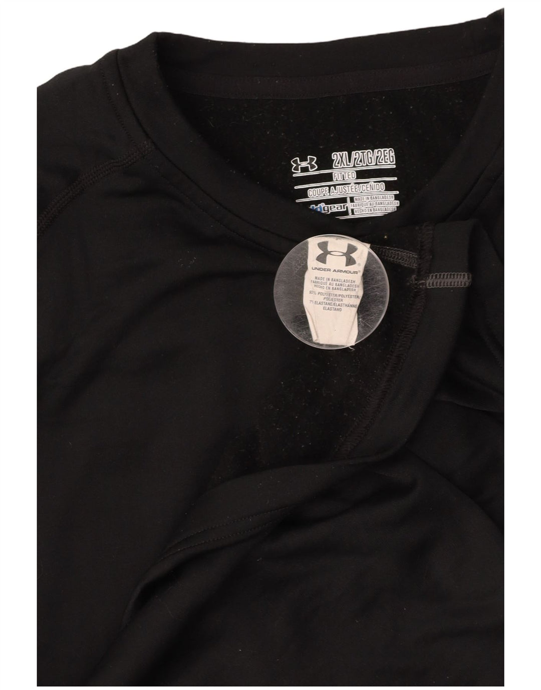 Męski top UNDER ARMOUR Cold Gear z długim rękawem, 2XL, czarny poliester