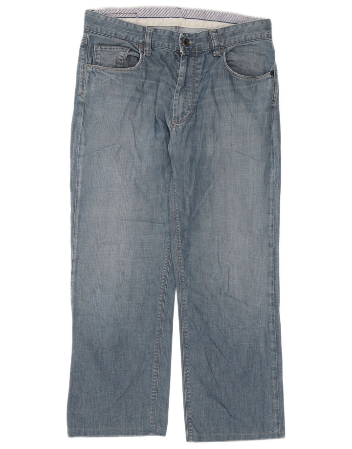 Damskie jeansy Massimo Dutti Straight W34 L26 Niebieskie
