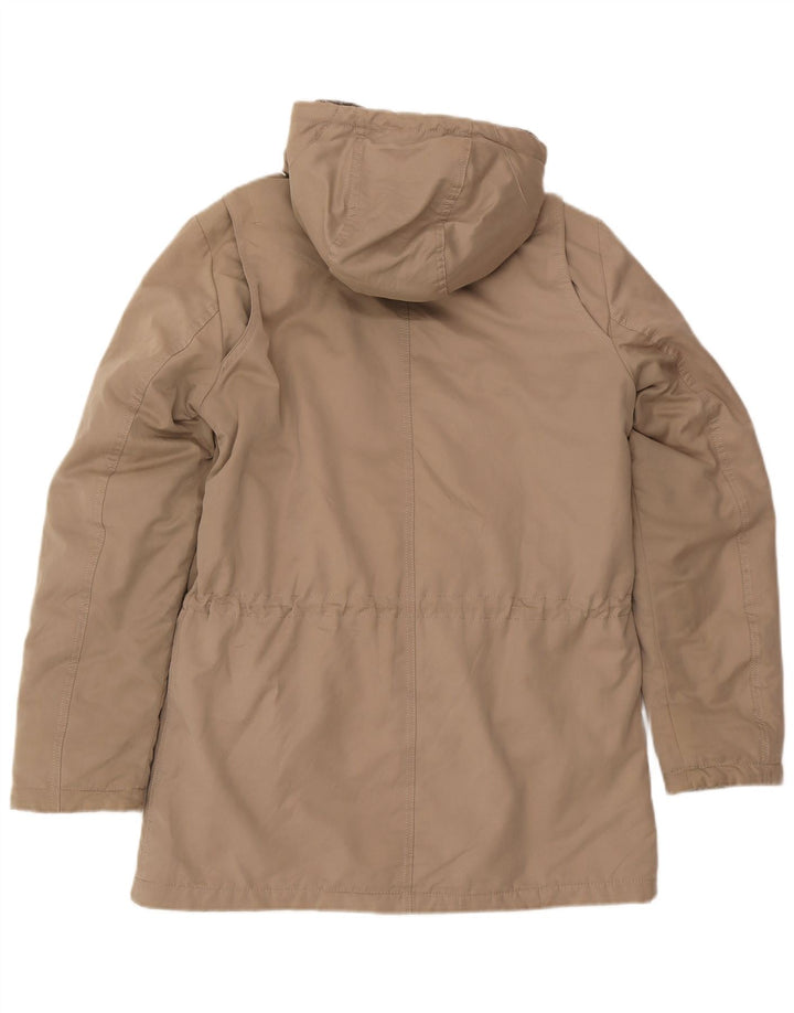 Męska kurtka parka z kapturem Harmont & Blaine UK 40, duża, beżowa