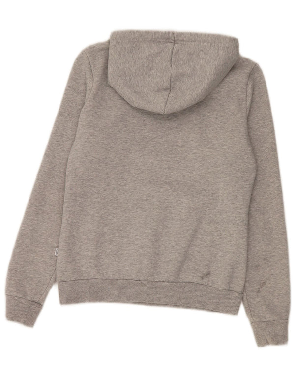 Damski sweter z kapturem i grafiką PUMA UK 10, mały, szary, nakrapiany, bawełniany
