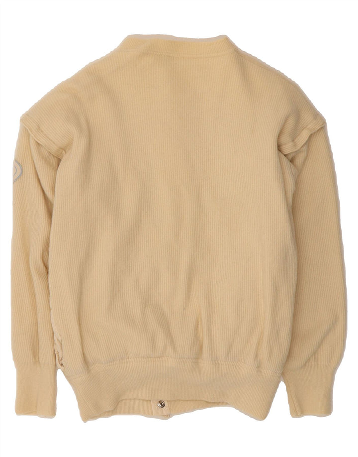 VINTAGE Mens Cardigan Sweater Small Beige Vintage Vintage and Second-Hand Vintage from Messina Hembry 