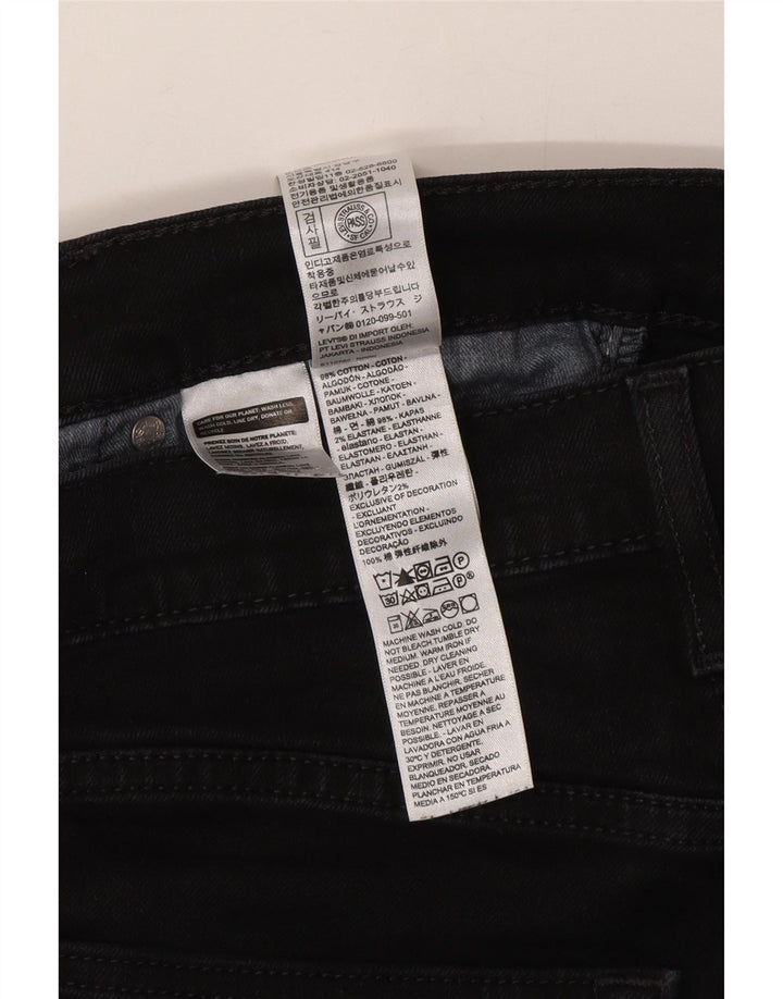 Męskie jeansy Levi's 512 Tapered W30 L32 Czarna bawełna