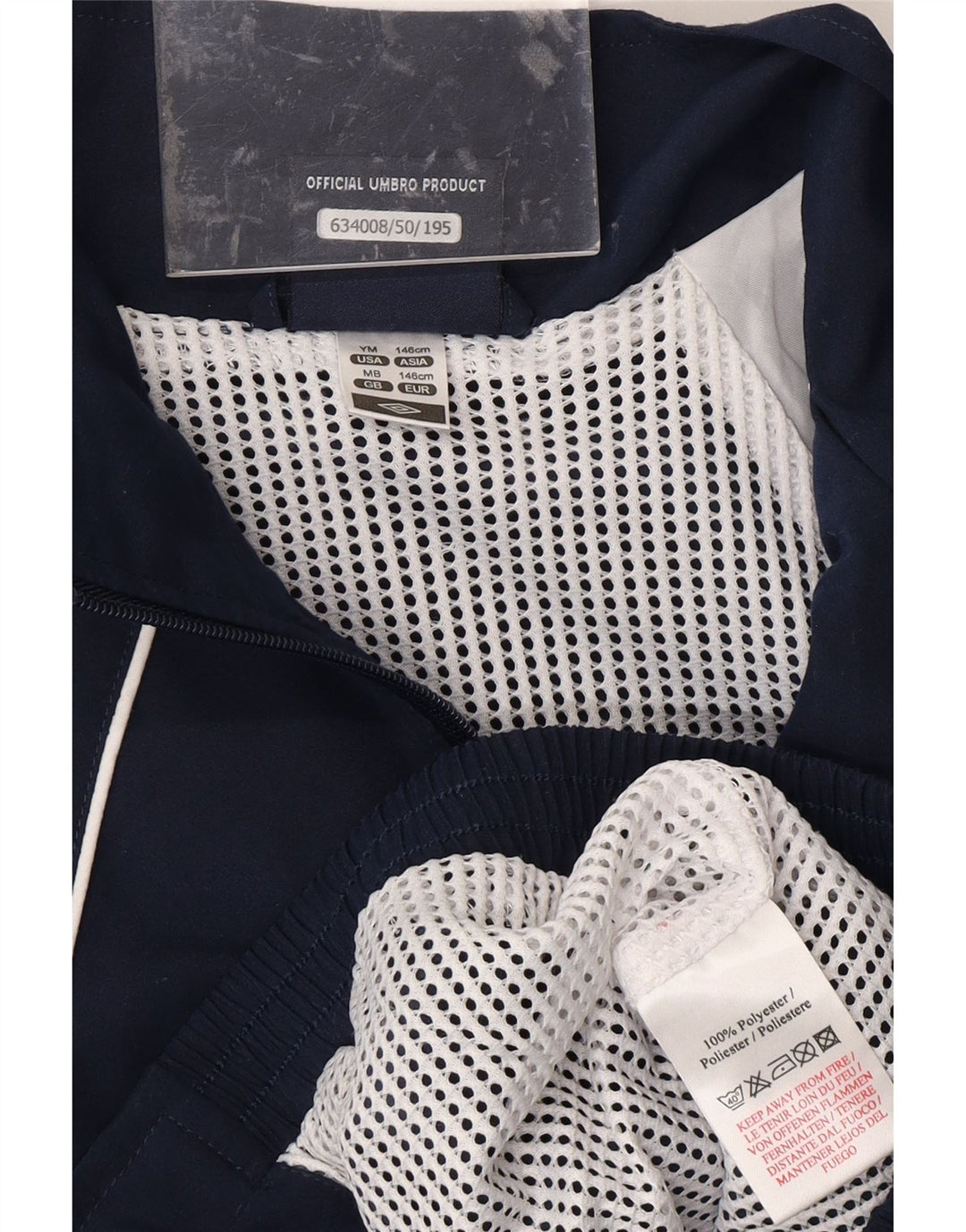 Kurtka chłopięca UMBRO z grafiką, dresowa, 10-11 lat, średni granat