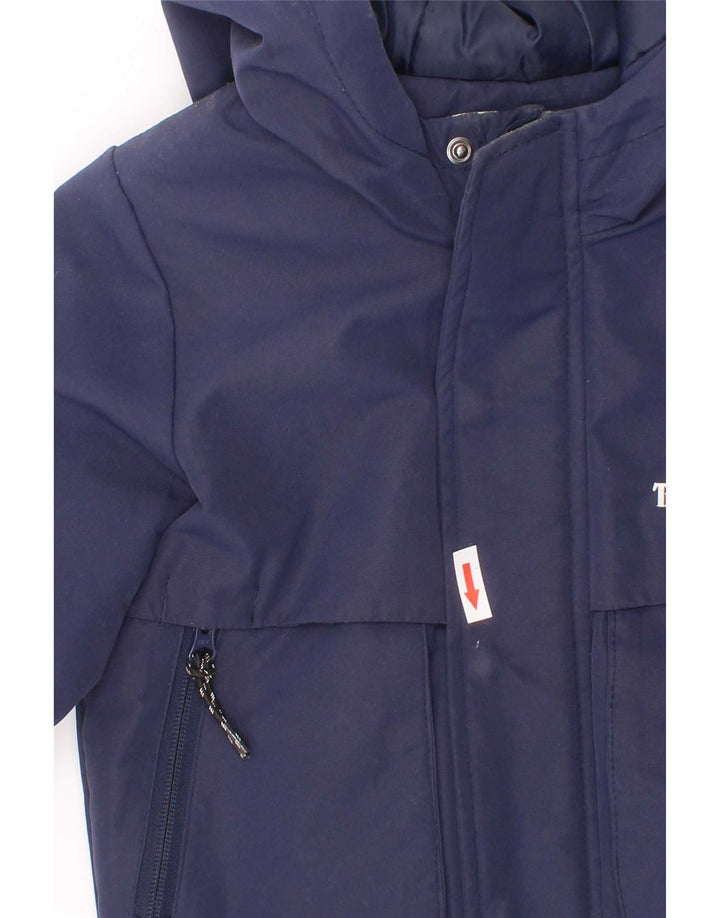 Wyściełana kurtka chłopięca z kapturem Timberland 4-5 lat, granatowa, poliester