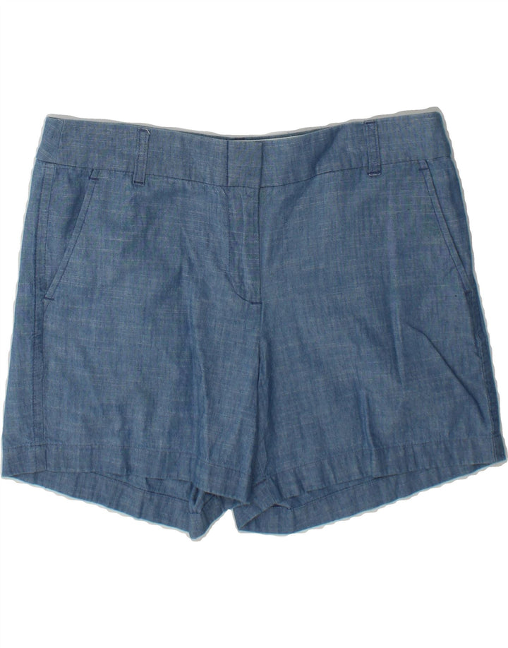 J. CREW Womens Chino Shorts US 10 Large W36 Blue Cotton Vintage J. Crew and Second-Hand J. Crew from Messina Hembry 