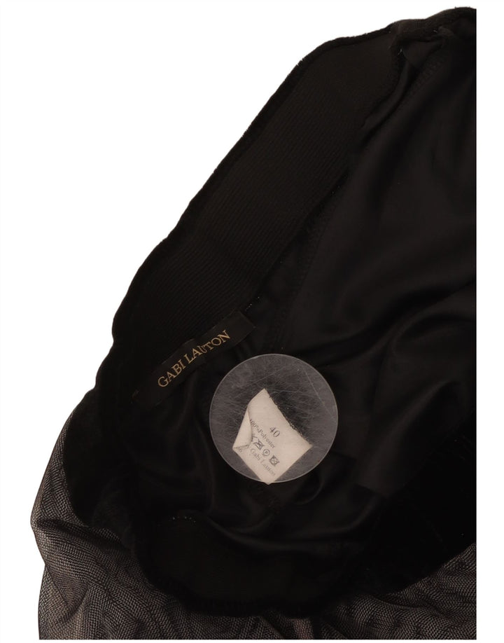 GABI LAUTON Rozkloszowana spódnica damska EU 40 Średnia W28 Czarny poliester