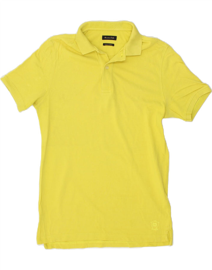 MASSIMO DUTTI Mens Polo Shirt Small Yellow Vintage Massimo Dutti and Second-Hand Massimo Dutti from Messina Hembry 