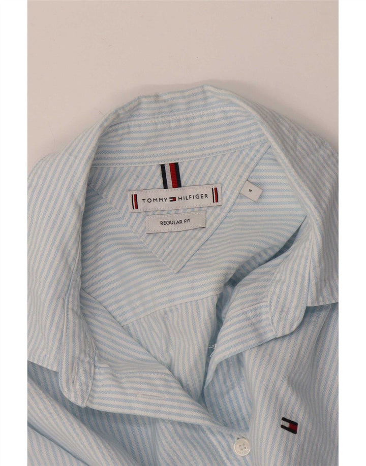Damska koszula o regularnym kroju Tommy Hilfiger US 4 w małe niebieskie prążki