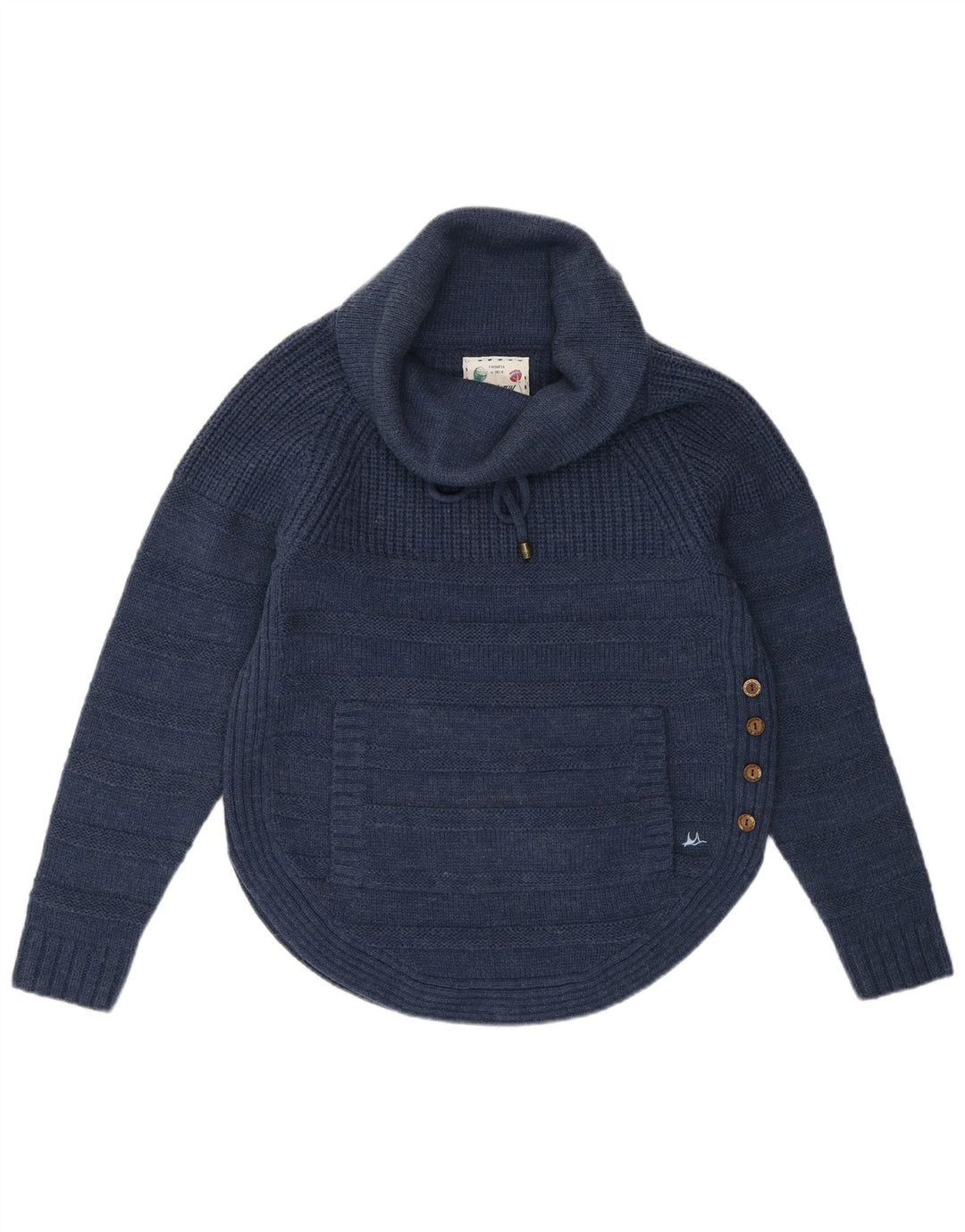 Damski sweter oversize Mantaray z golfem UK 10, mały granatowy