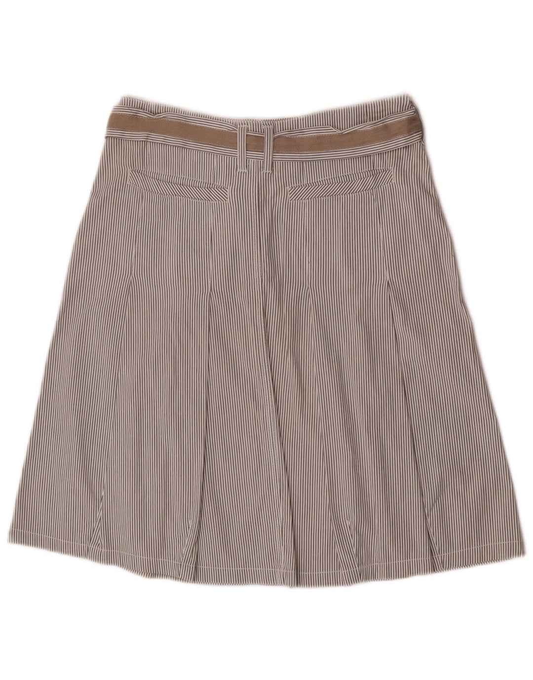 Marlboro Classics Damska spódnica w kształcie litery A EU 40 Medium W30 Szara w prążki