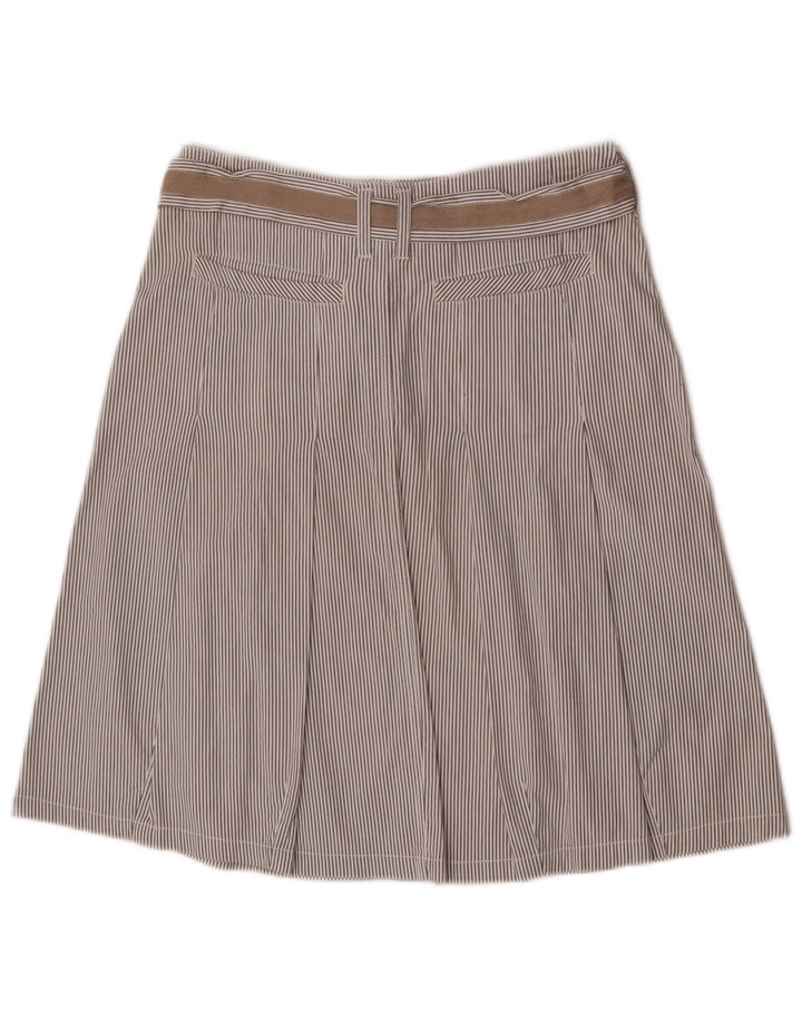 Marlboro Classics Damska spódnica w kształcie litery A EU 40 Medium W30 Szara w prążki