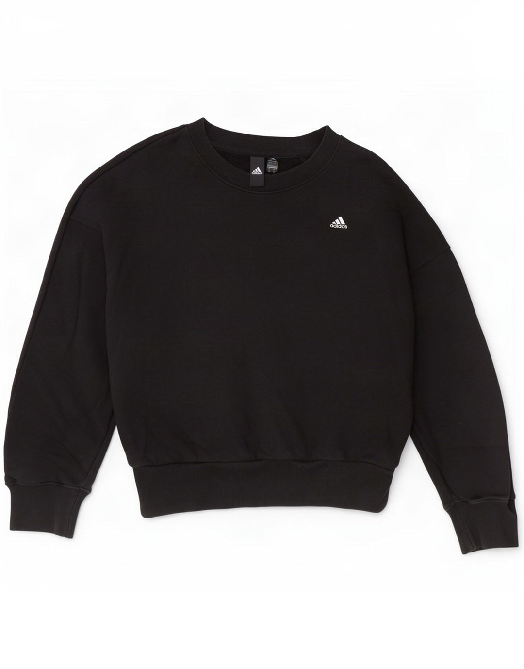 Damska bluza oversize Adidas Jumper UK 8/10 Mała czarna bawełna