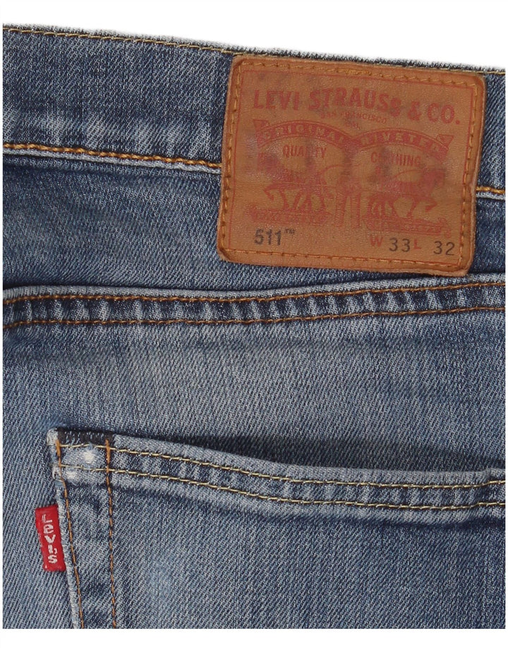 Męskie jeansy Levi's 511 Slim W33 L32 Niebieskie