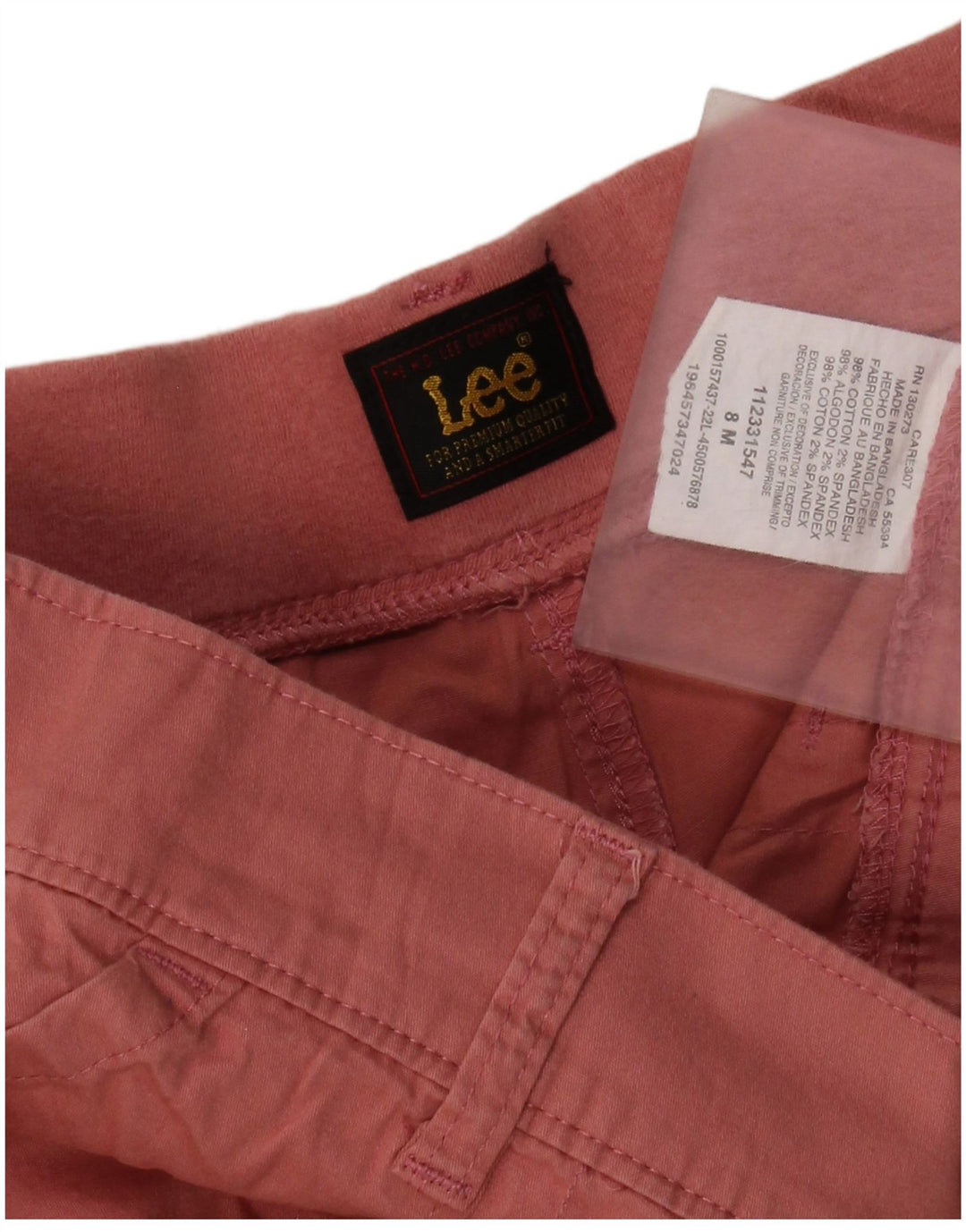 Spodenki damskie Lee US 8 Medium W30 Różowa bawełna