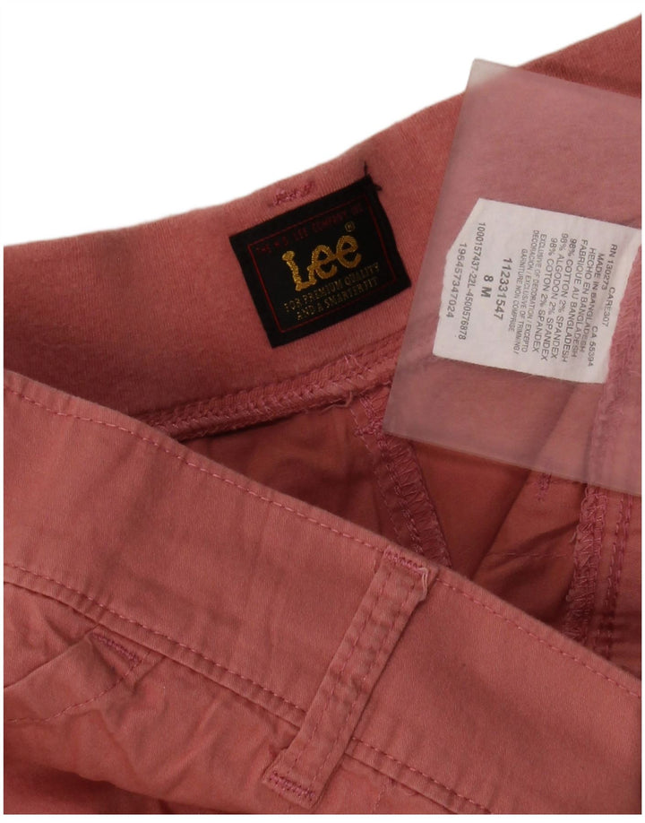 Spodenki damskie Lee US 8 Medium W30 Różowa bawełna