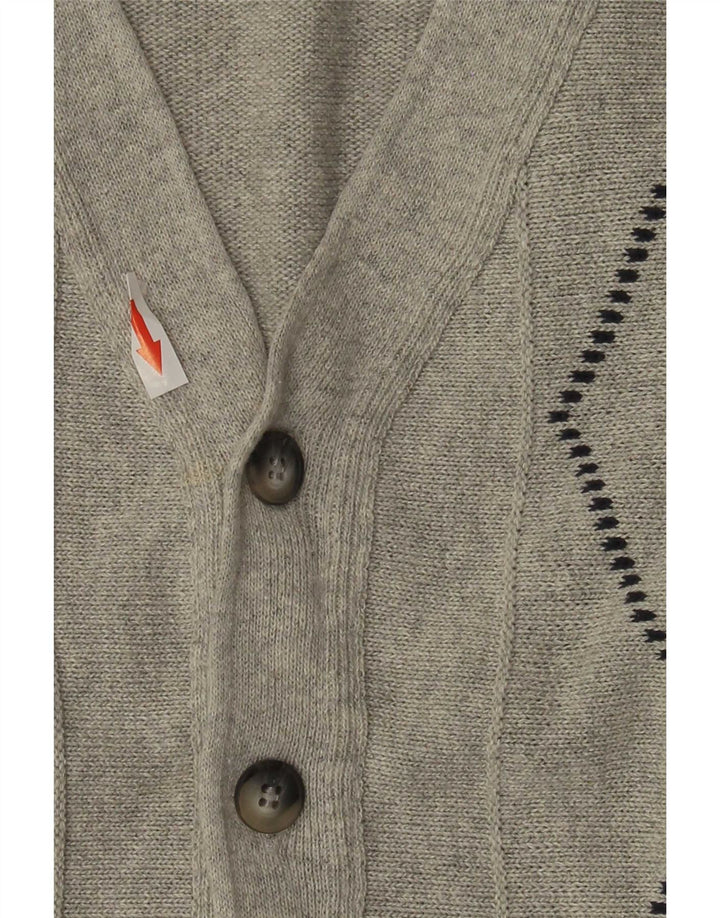 Sweter męski Roger Kent IT 52 Large Szary Argyle/Diament