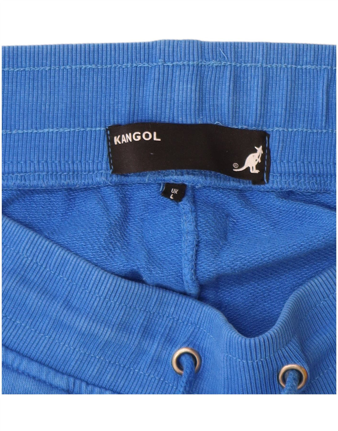 Męskie spodenki sportowe Kangol z grafiką, duże, niebieskie, bawełniane