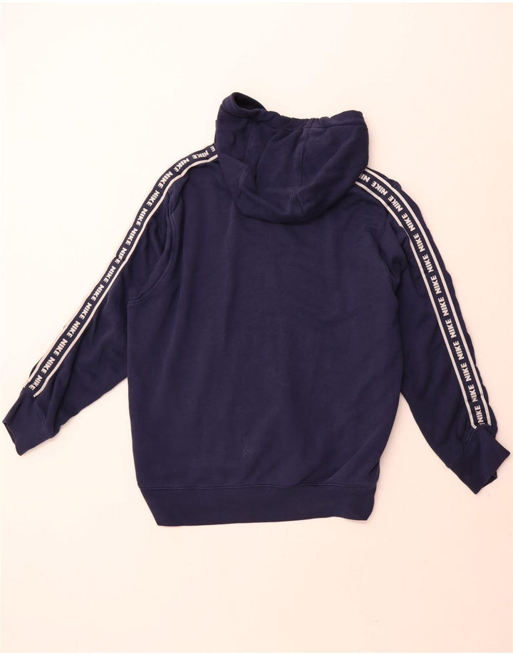 Męski sweter z kapturem Nike z grafiką, duży, granatowy, bawełniany