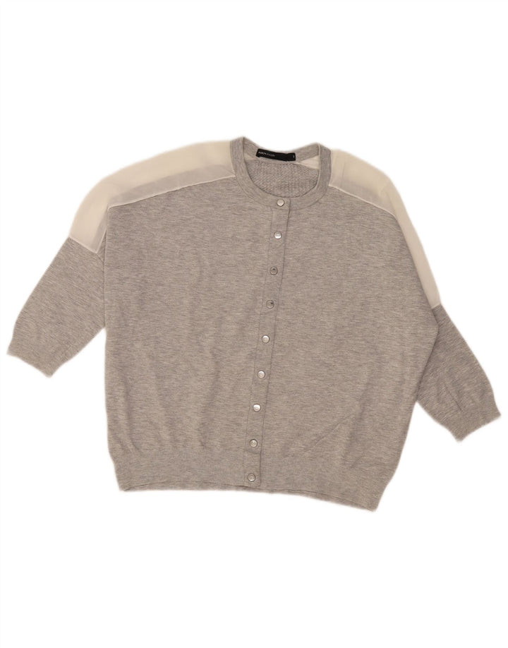 Karen Millen Damski sweter o luźnym kroju, rozmiar 3, średni szary