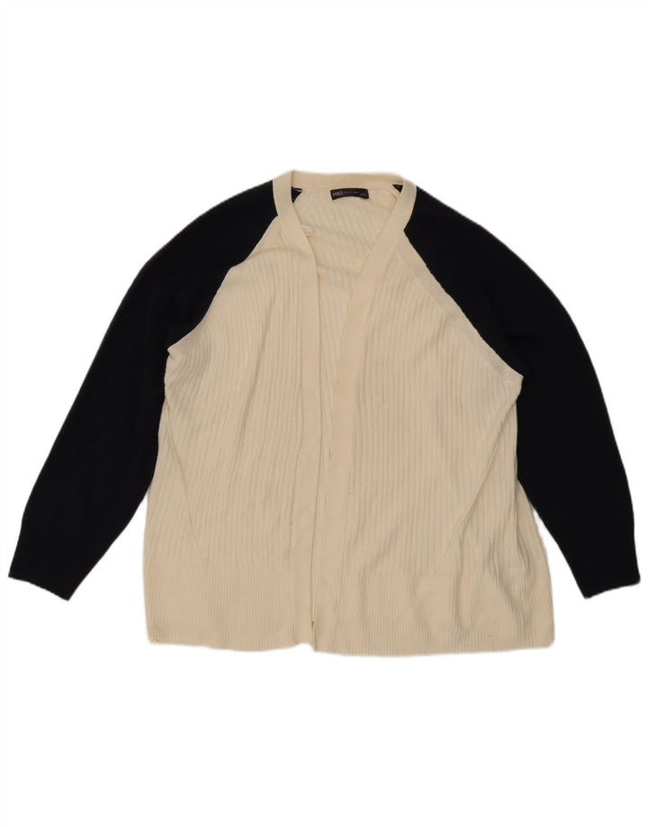 Marks & Spencer Damski sweter oversize UK 18 XL, biały