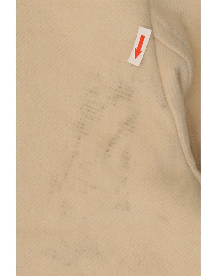 Damski płaszcz oversize Zara UK 16, duży, beżowy, poliester