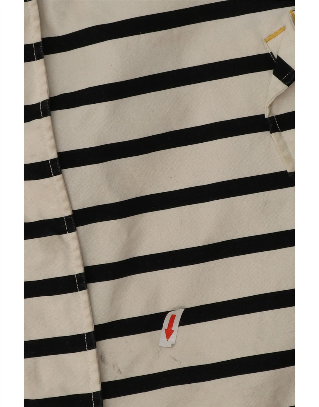 Damska kurtka przeciwdeszczowa Joules z kapturem, oversize, UK 18 XL, w białe paski