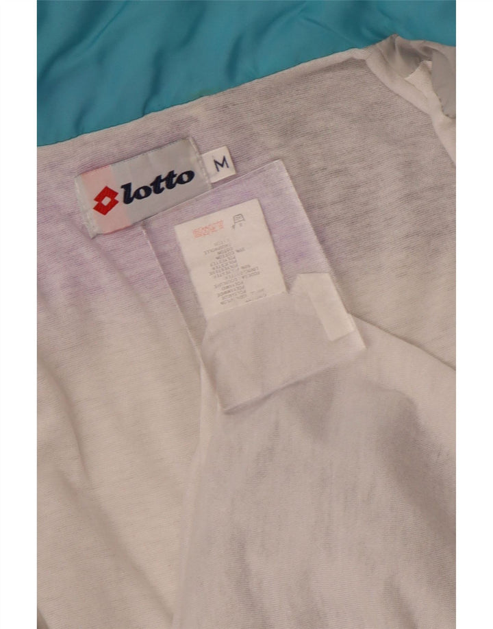 Męska kurtka dresowa Lotto, średnia, wielobarwna, z blokami kolorów, retro