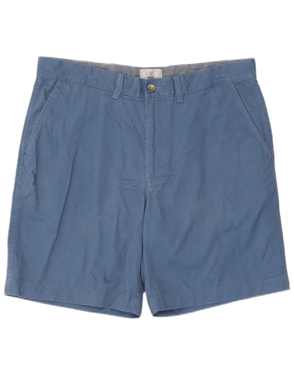 Męskie spodenki Chino Marks & Spencer XL W38, niebieskie, bawełniane