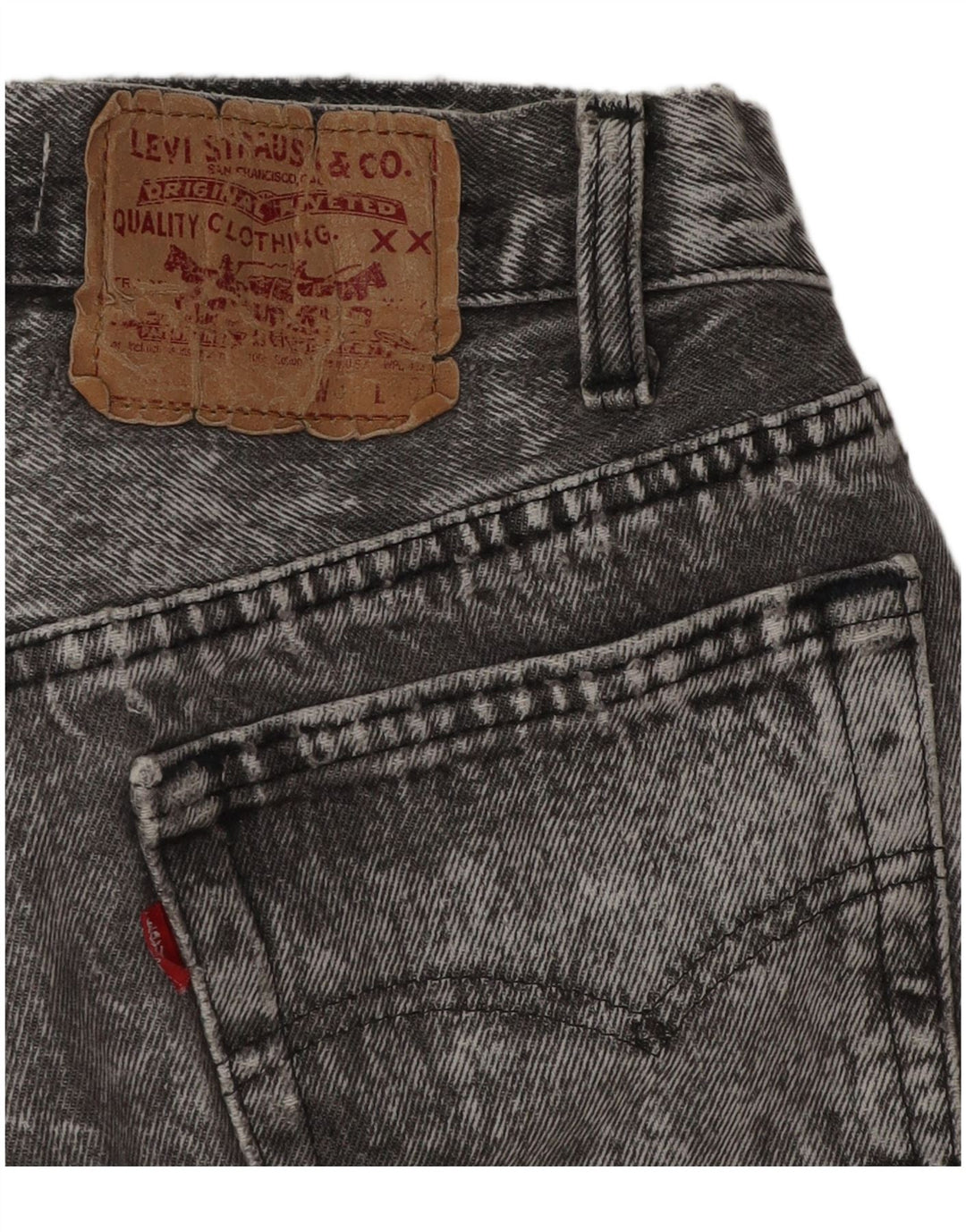 Damskie spodenki jeansowe Levi's W28 średnioszare