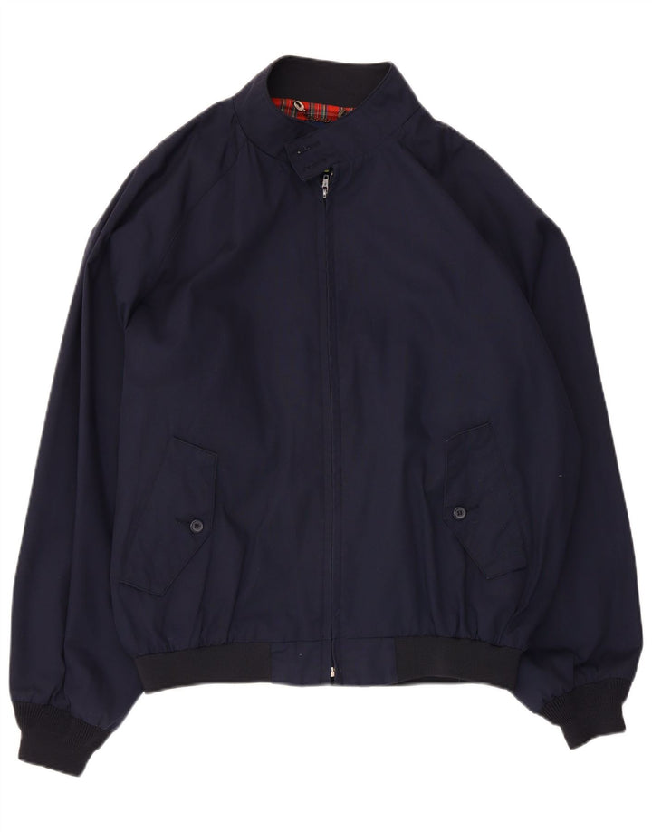Męska kurtka bomber w stylu vintage UK 42 XL Granatowy poliester