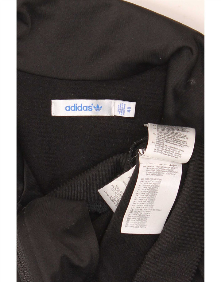 Damska bluza dresowa Adidas z grafiką, EU 40, średni czarny poliester
