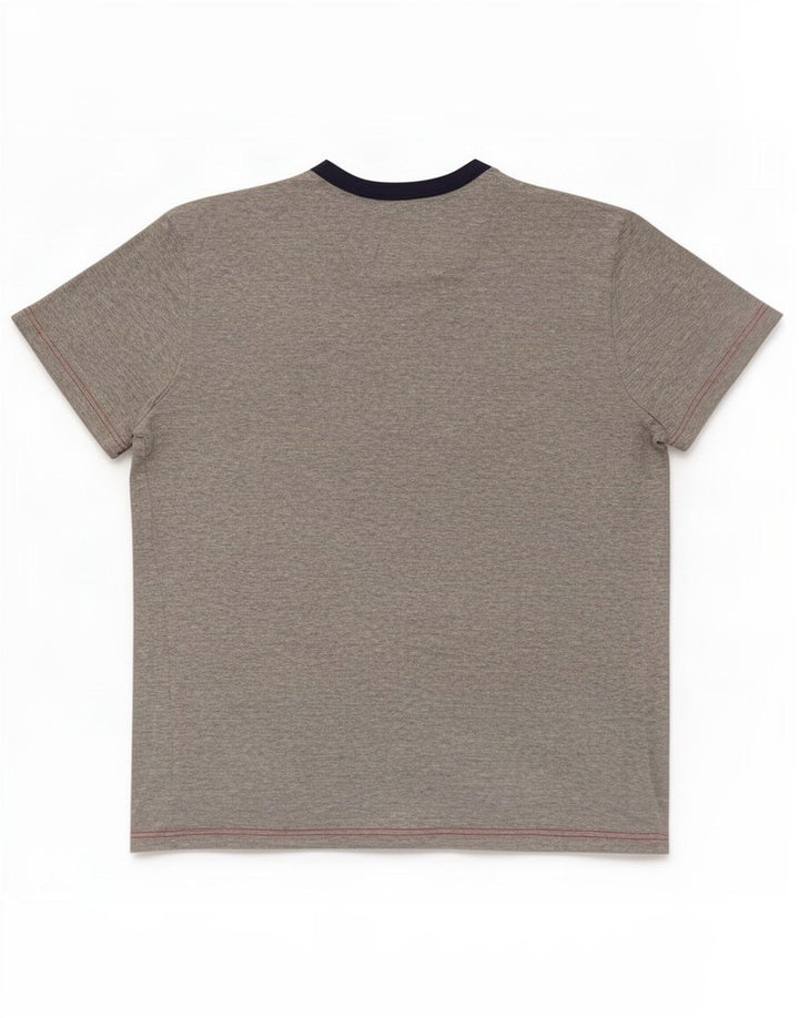 T-shirt męski Fila, duży, szary, z bawełny w plamki