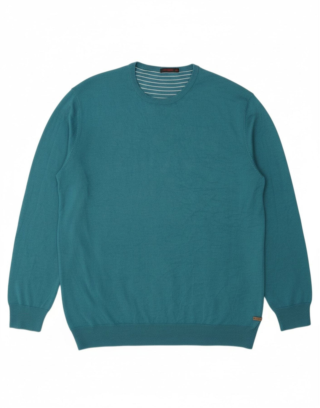 CARRERA Mens Crew Neck Jumper Sweater 2XL Turquoise Wool