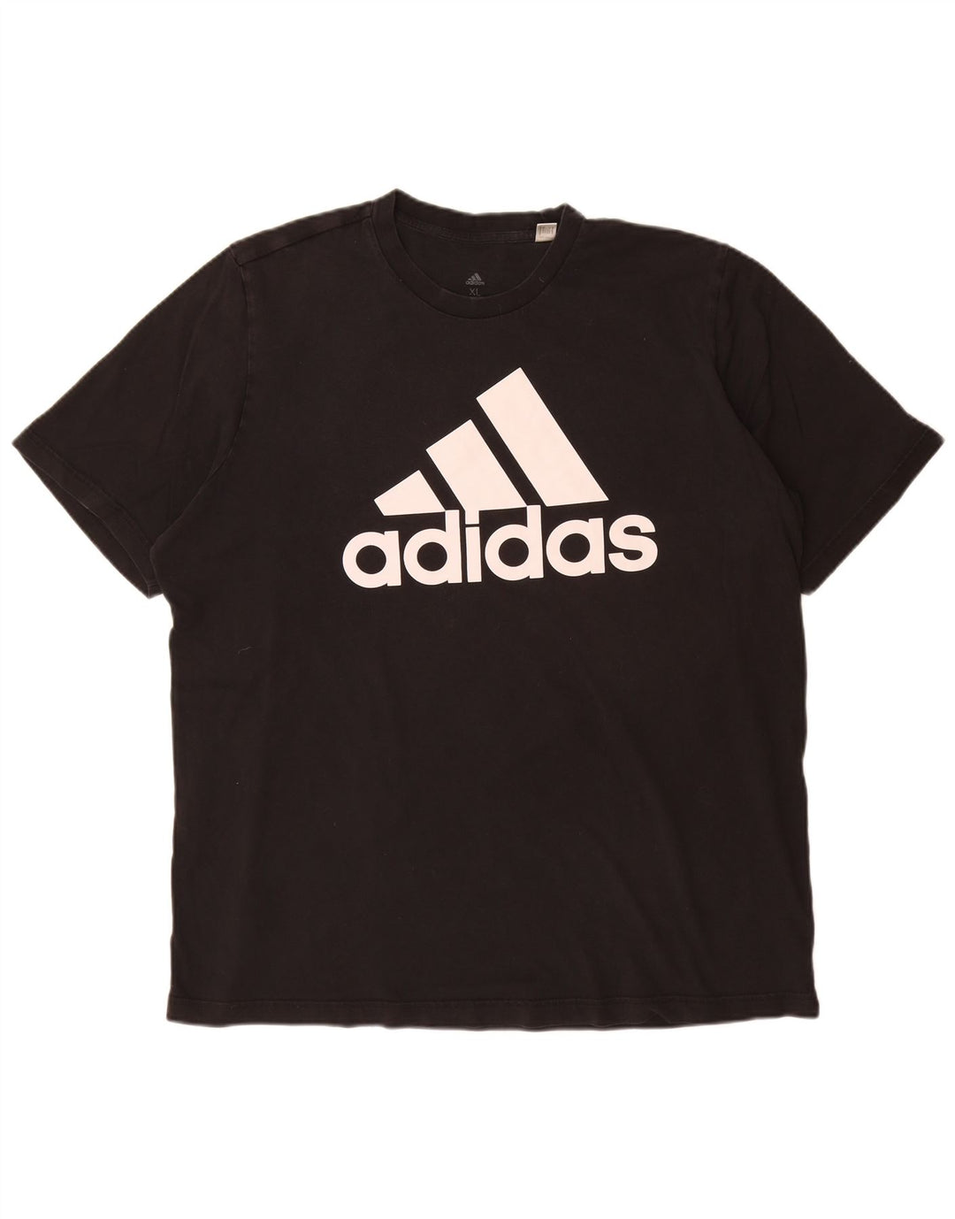 Męska koszulka z grafiką ADIDAS, góra XL, czarna, bawełniana
