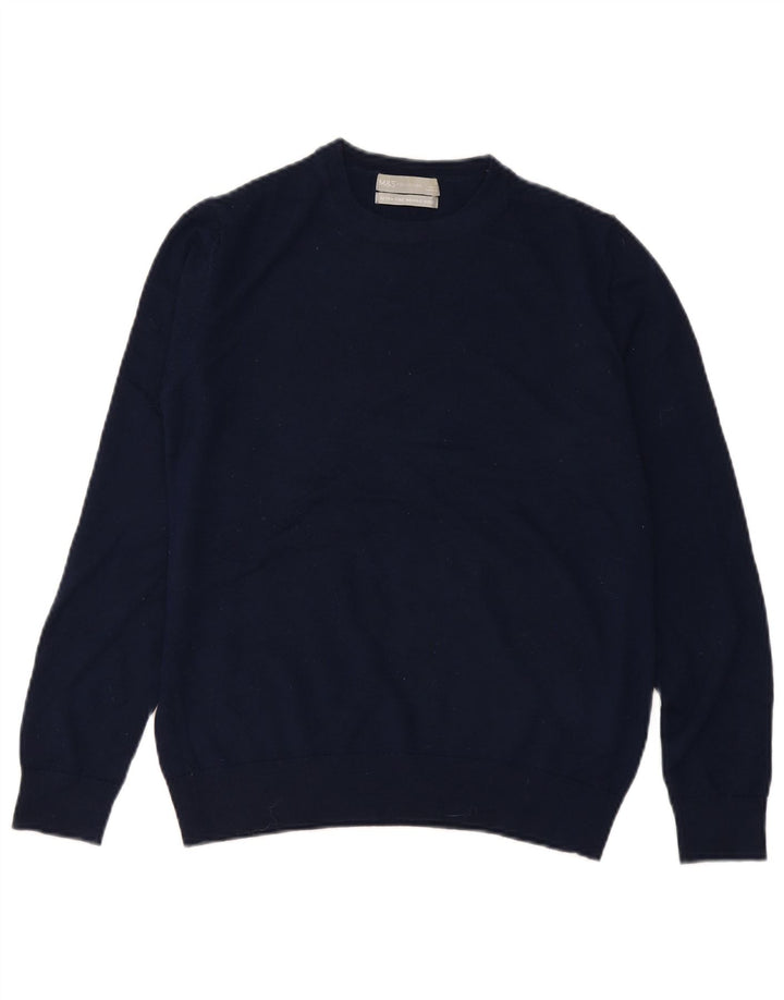 Sweter damski Marks & Spencer z okrągłym dekoltem, UK 10, mały, granatowy
