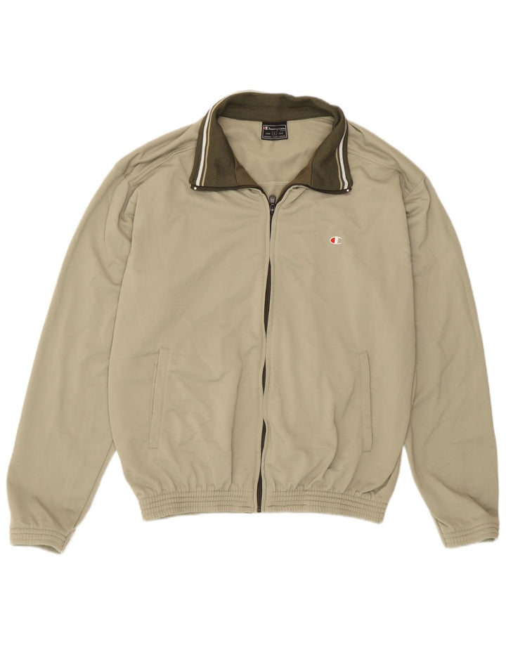 Kurtka męska dresowa Champion, średni beżowy poliester