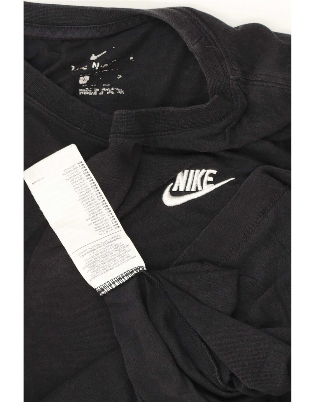 T-shirt męski Nike, mały, czarny, bawełniany