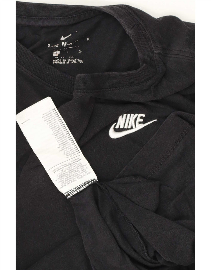 T-shirt męski Nike, mały, czarny, bawełniany