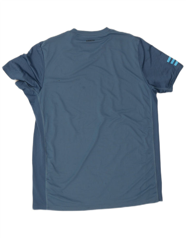 Męska koszulka Adidas Aeroready Top, duża, niebieska, z poliestru