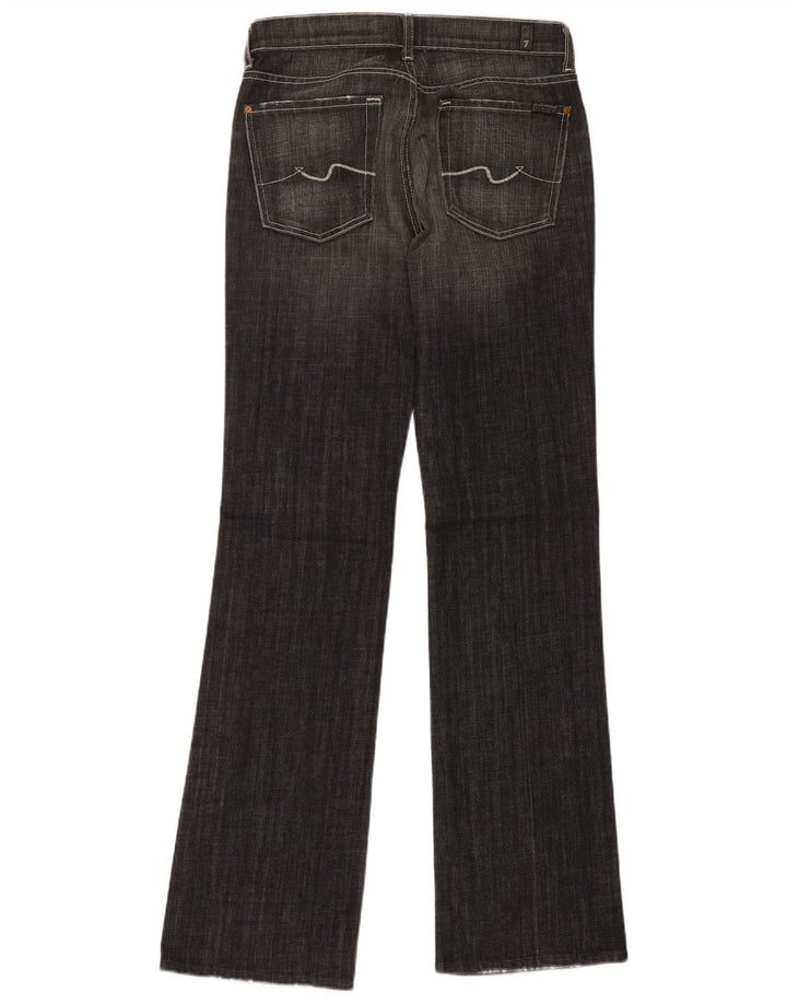 Damskie jeansy Bootcut 7 For All Mankind W31 L36 Szara bawełna