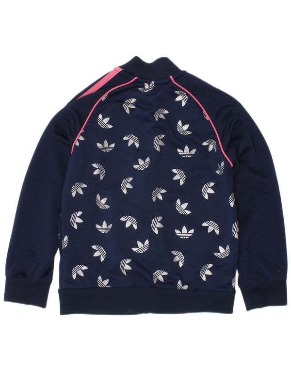 Kurtka dziewczęca Adidas Graphic Tracksuit Top Jacket 6-7 lat Granatowy Poliester