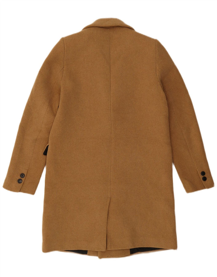 Damski płaszcz oversize z podwójnymi piersiami Zara UK 10 Small Beżowy poliester