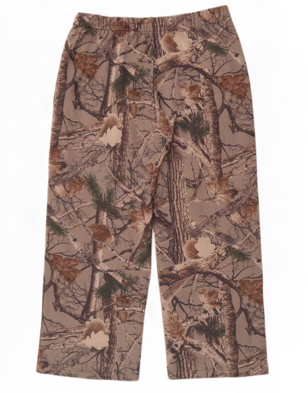 Damskie spodnie dresowe Hollister UK 18 XL, szara bawełna w kamuflażu